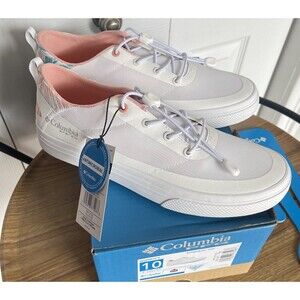 Columbia Women PFG Bonehead Water Boat Shoes Sneaker Size 10 White NEW